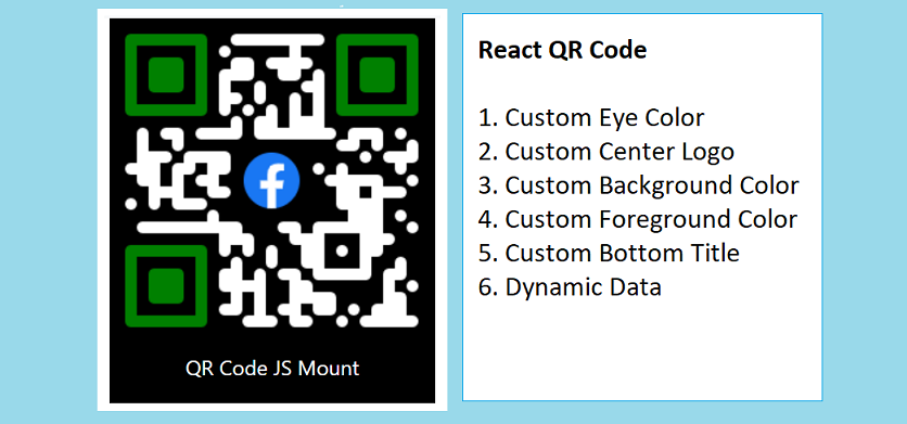 Create Custom QR Code Component using QR Code Styling in React JS - JS Mount